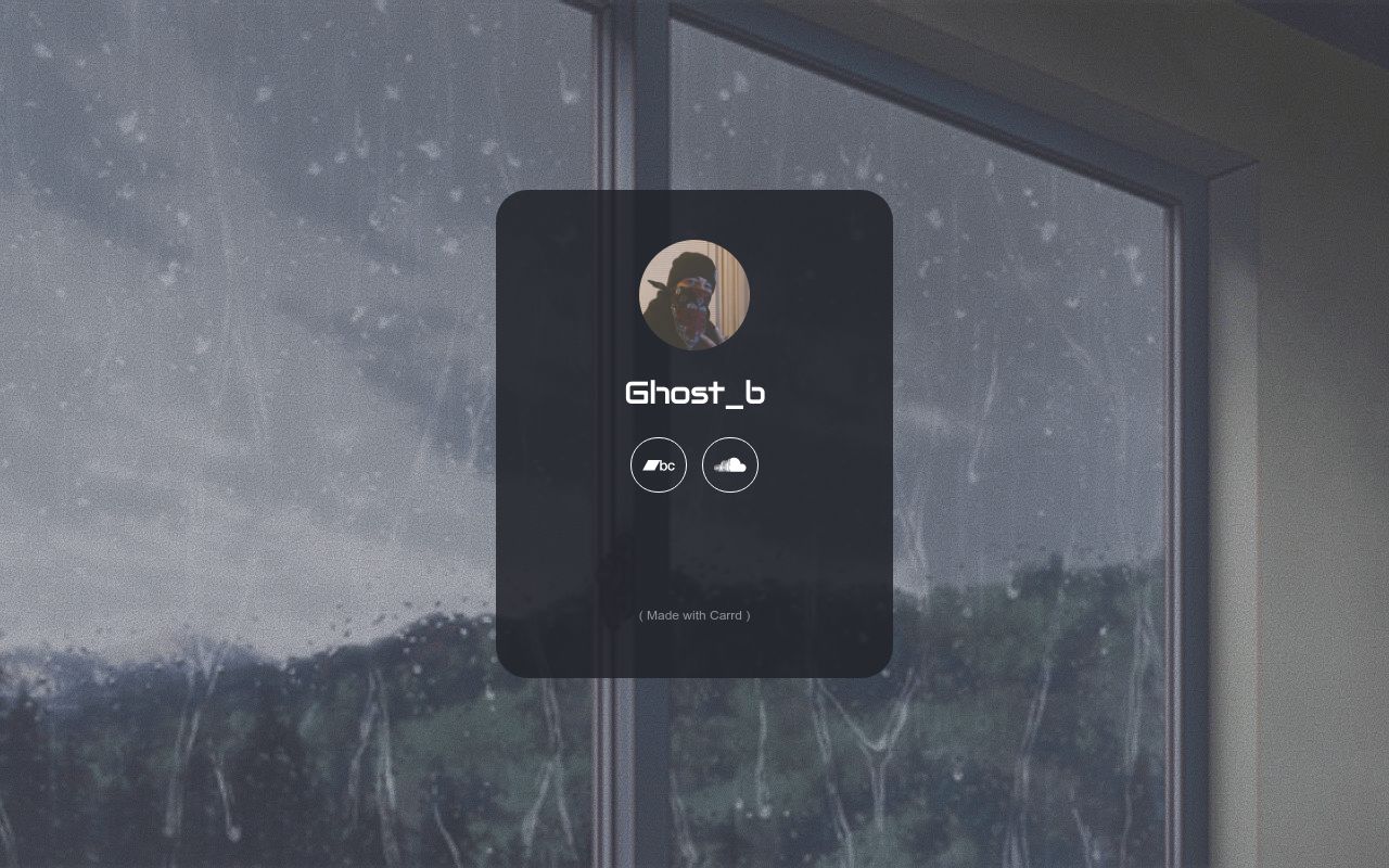 Carrd profile picture for @ghostb